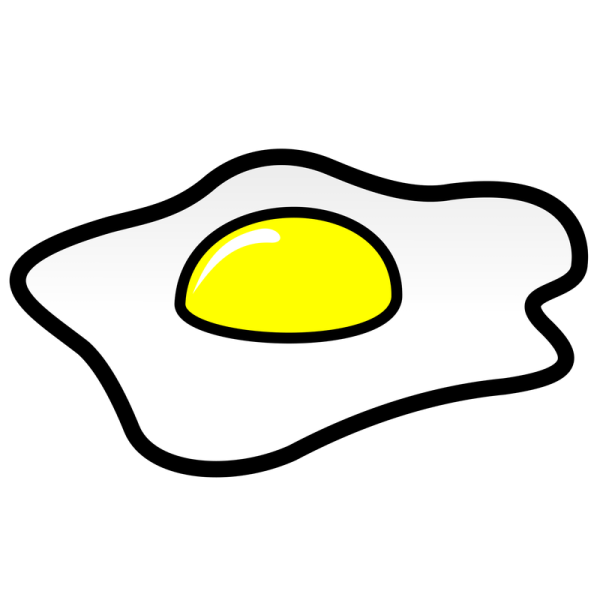 Яичница мультяшная