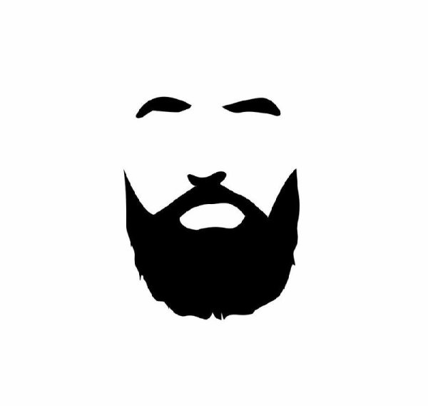 Нарисованная борода