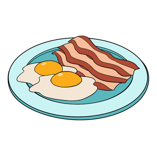 Нарисовать яичницу