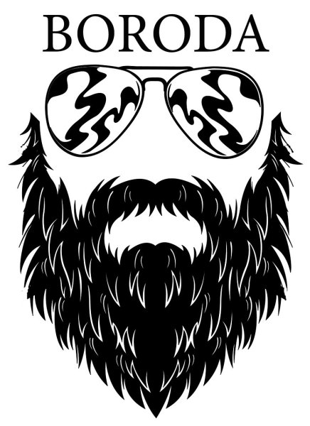 Наклейка борода