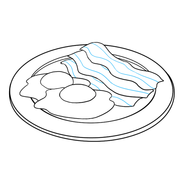 Нарисовать яичницу