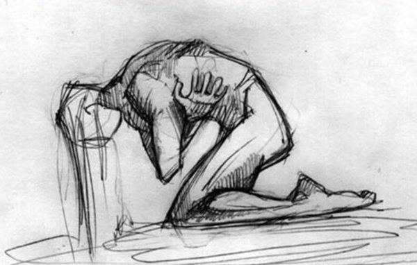 Рисунки для срисовки боль