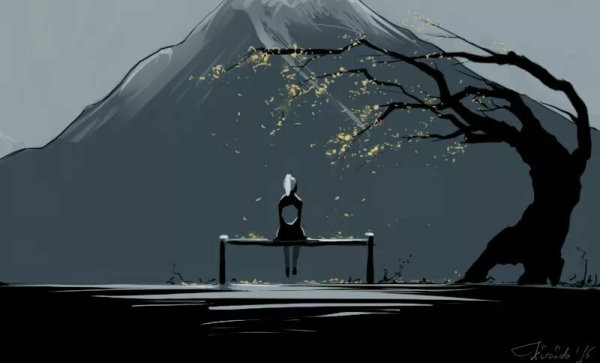 Человек в одиночестве арт