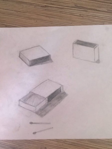 Спичечные коробки в перспективе