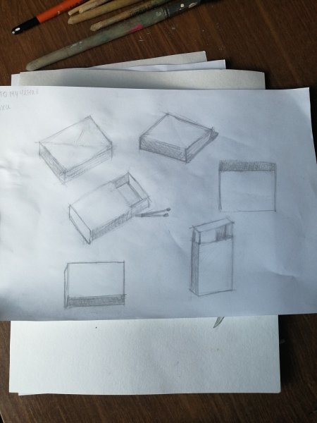 Наброски спичечного коробка