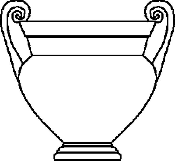 Древнегреческая ваза раскраска