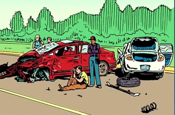 Авария рисунок