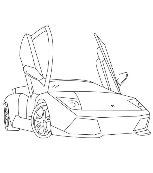 Раскраска Lamborghini Reventon