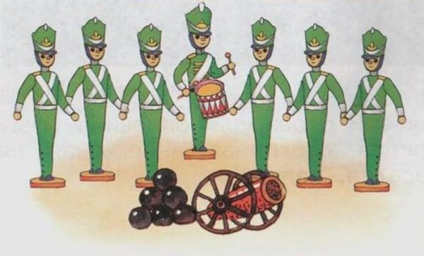 Солдатики раскраска