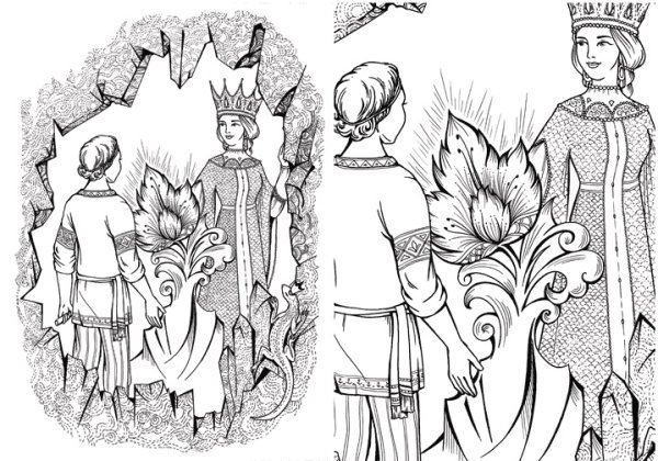 Раскраски к сказу Бажова медной горы хозяйка