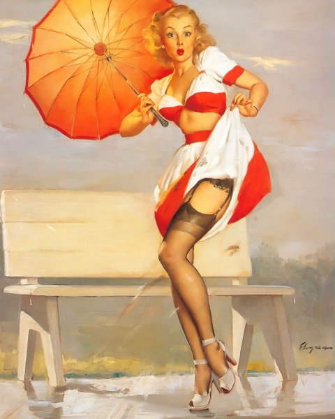 Пин ап картины Джил Элвгрен