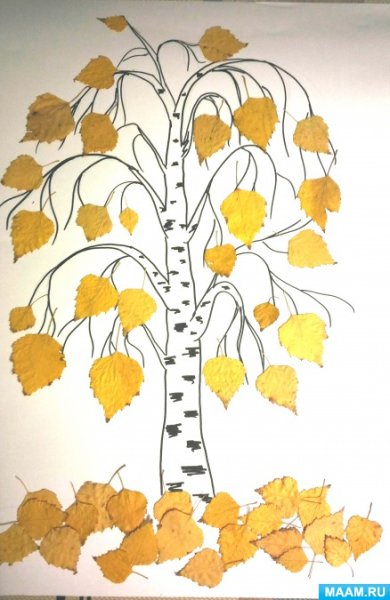 Поделки из листьев березы