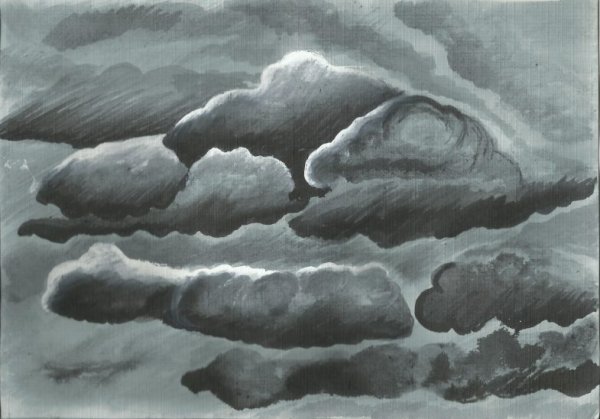 Иллюстрация к стиху Лермонтова тучи