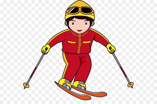 Лыжник биатлонист вектор