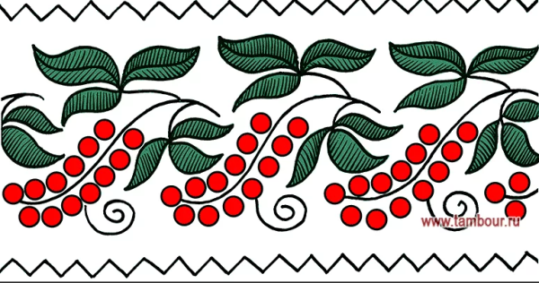 Растительный орнамент в полосе