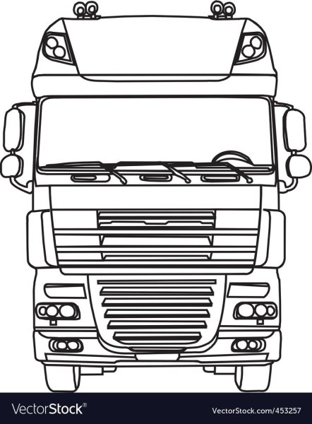 DAF XF 105 вид спереди