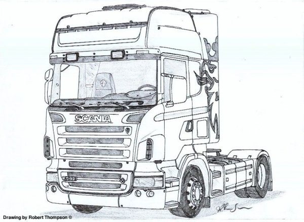 КАМАЗ 5490 раскраска