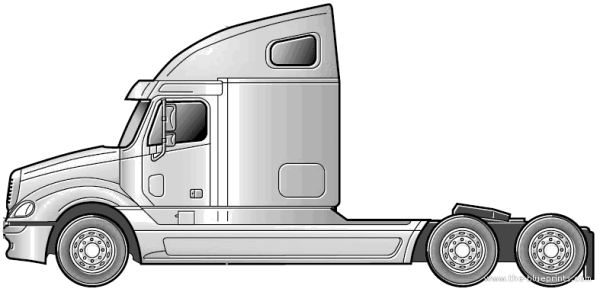 Вольво сбоку Вольво грузовик