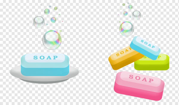 Мыло на прозрачном фоне