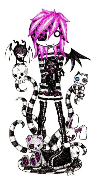 Эмо стиль рисования