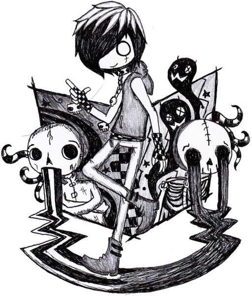 Эмо стиль рисования