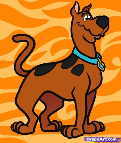 Скуби Ду для срисовки