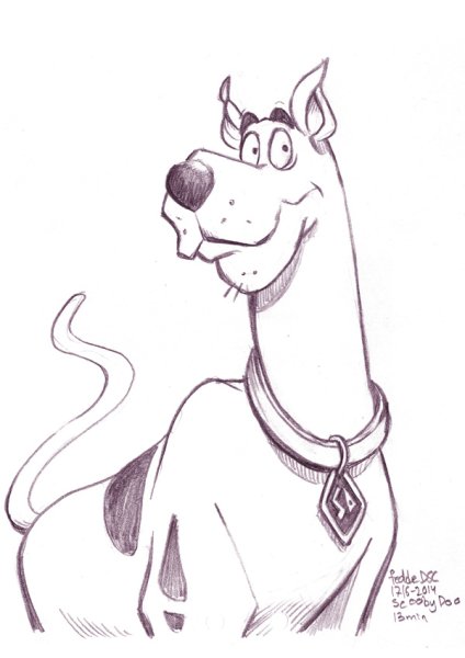 Скуби Ду для срисовки
