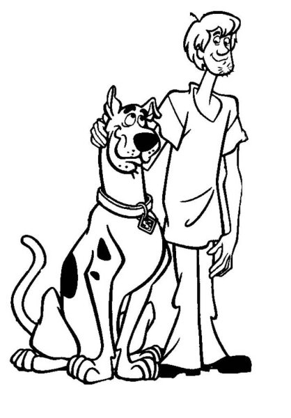 Раскраска Скуби Ду мистическая Корпорация