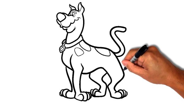 Нарисовать Скуби Ду