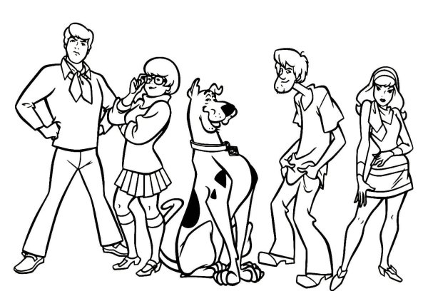 Скуби Ду разукрашка