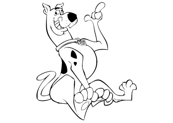 Скуби раскраска