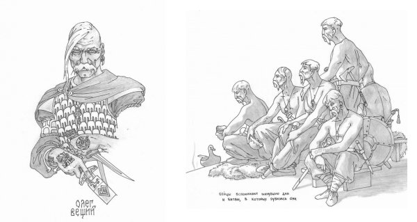 Илья Муромец и камень распутья