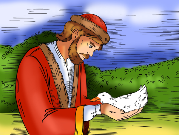 Иллюстрация к сказке белая уточка