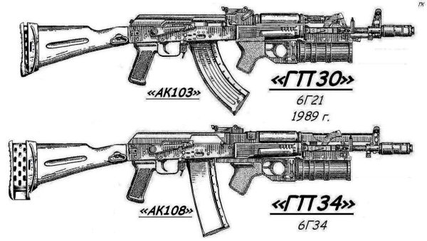 Автомат АК-12 габаритный чертеж
