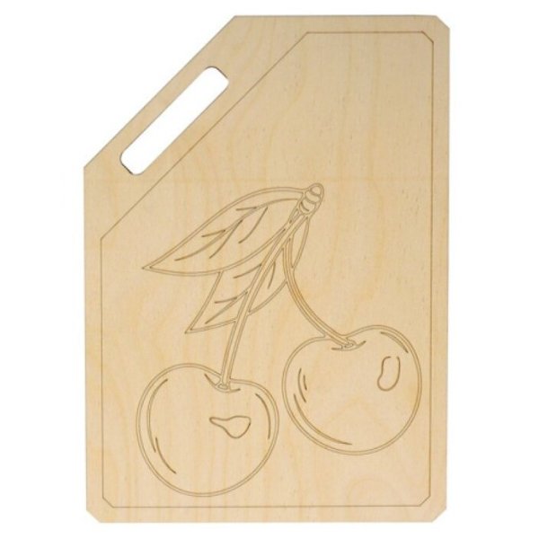 Рисование на разделочной доске