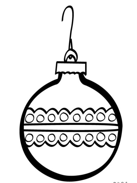 Синий елочный шар