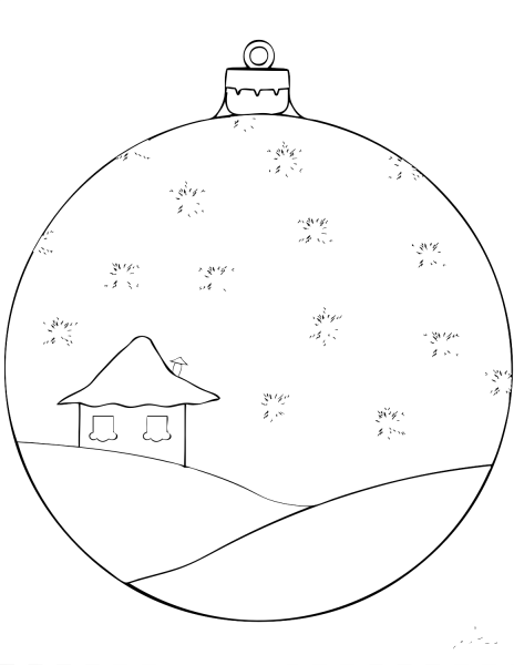 Трафареты новогодних игрушек
