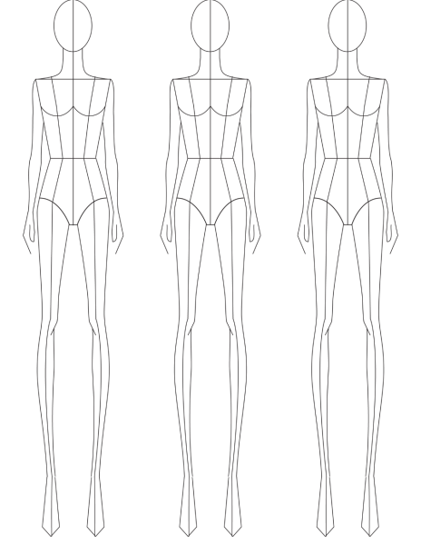 Пропорции головы женского тела