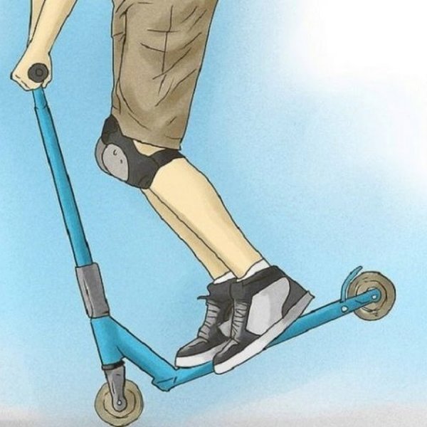 Трюковой самокат арт