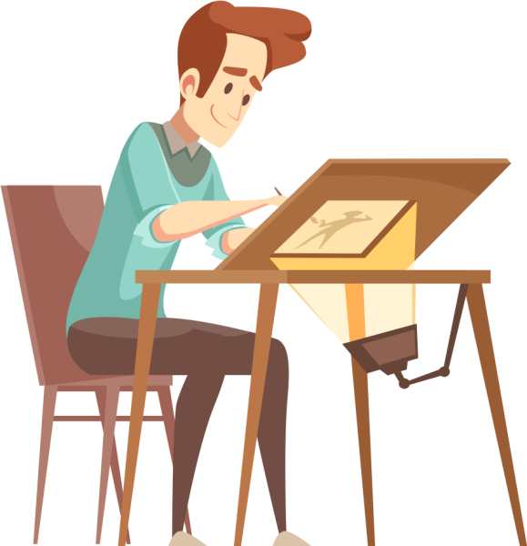 Дизайнер иллюстрация