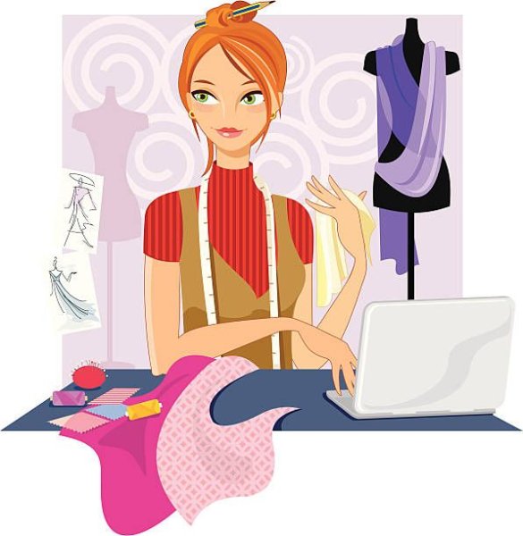 Модельер иллюстрация для детей