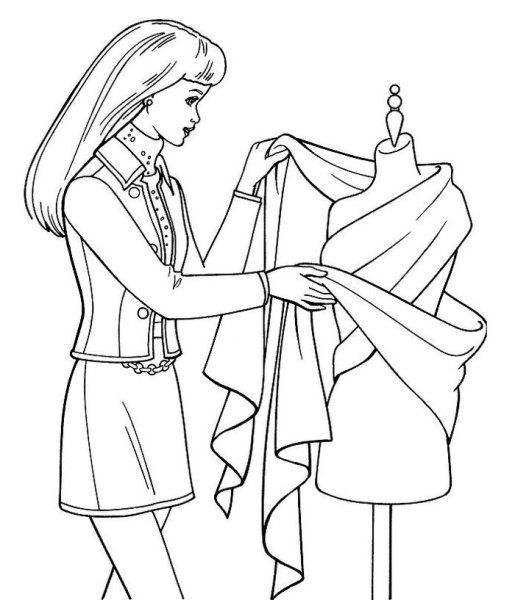 Модельер иллюстрация для детей