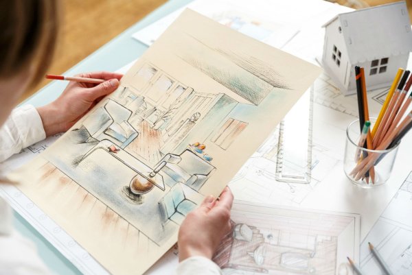 Плакат дизайнера одежды