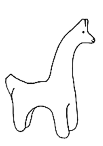 Шаблон филимоновской лошадки для росписи