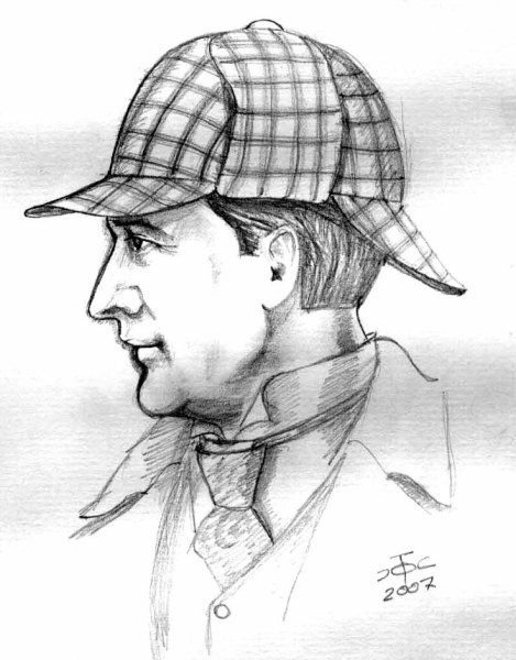 Шерлок Холмс портрет литературного героя