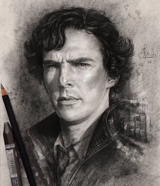 Портрет Шерлока Холмса