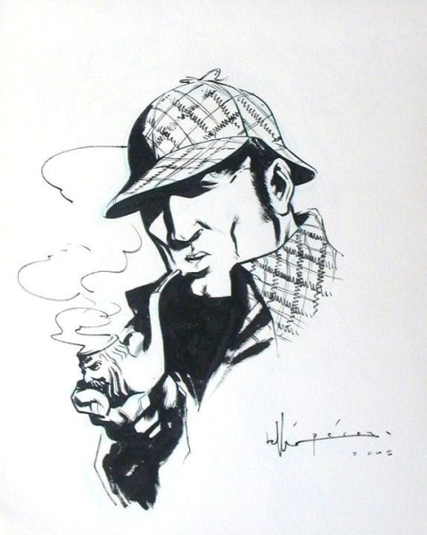 Шерлок Холмс зарисовка