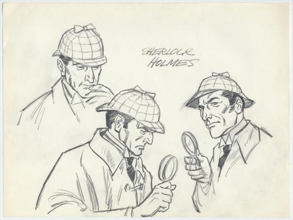 Шерлок Холмс и доктор Ватсон гравюра