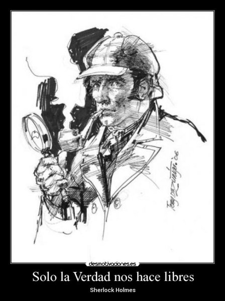 Шерлок Холмс книжный портрет