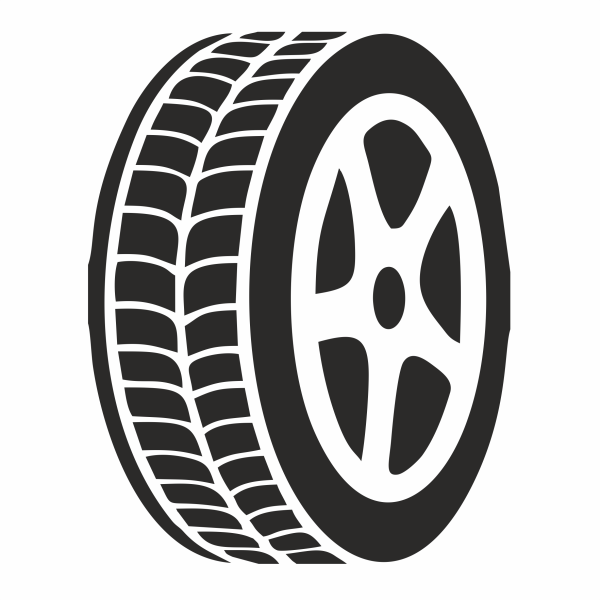 Колесо сбоку вектор